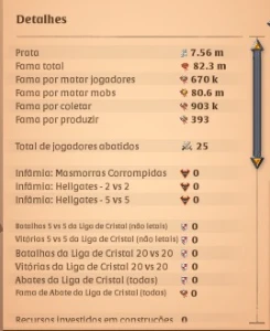 Conta Albion 82M De Fama + (Conta Premium!) + 1 Mês Planilha - Albion Online