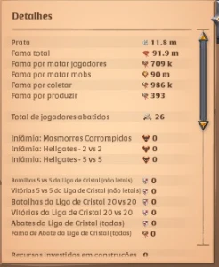 Conta Albion 92M De Fama + (Conta Premium!) + 1 Mês Planilha - Albion Online