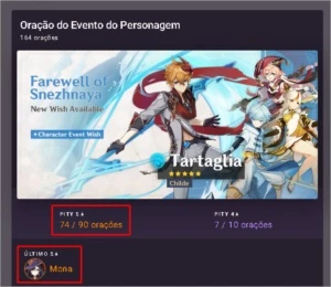 [NA]AR 43 AYAKA+MONA+FALCÃO E BANNER GARANTIDO!!! - Genshin Impact