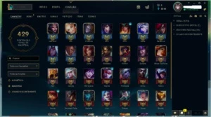 Conta Lol , todos os champs, 233 skins - League of Legends