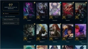 Conta LOL Diamante 4 70%winrate - League of Legends