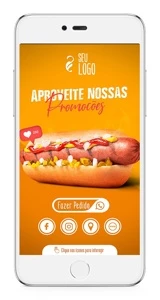 Cartão de visita Interativo com botões clicáveis e QR CODE - Serviços Digitais