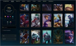 Conta gold 1/ 75 SKINS - League of Legends LOL