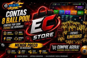 [Menor Preço] 8 Ball Pool Contas Com Fichas+Taco+Cash