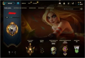 CONTA OURO 4 - League of Legends LOL