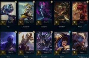 conta platina 4 - 34 champs - 11 skins - PARA VENDER RÁPIDO - League of Legends LOL