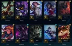 conta platina 4 - 34 champs - 11 skins - PARA VENDER RÁPIDO - League of Legends LOL