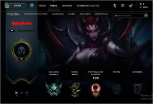 conta platina 4 - 34 champs - 11 skins - PARA VENDER RÁPIDO - League of Legends LOL