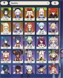 xiao, klee, qiqi, kokomi, diluc e keqing. - Genshin Impact
