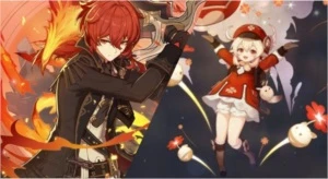 Diluc + Klee ARK 41 + 32 tiros + 36 dias de bencao - Genshin Impact