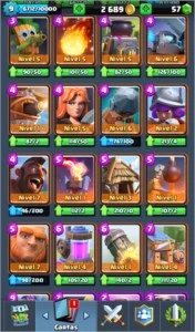 CONTA CLASH ROYALE ARENA 10 (7 LENDÁRIAS)