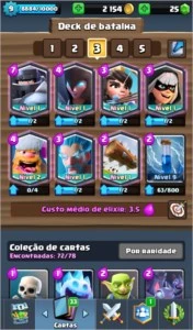 CONTA CLASH ROYALE ARENA 10 (7 LENDÁRIAS)