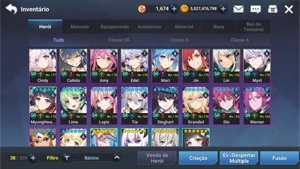Conta Grand Chase Mobile 18 SR SELO FULL [END GAME]
