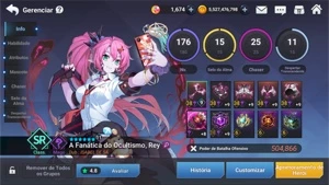 Conta Grand Chase Mobile 18 SR SELO FULL [END GAME]