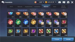 Conta Grand Chase Mobile 18 SR SELO FULL [END GAME]