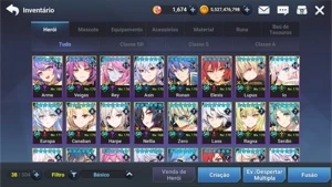 Conta Grand Chase Mobile 18 SR SELO FULL [END GAME]