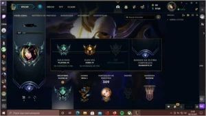 conta platina 3 mmr alto 57 skins - League of Legends LOL