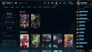 Conta League Of Legends lvl.294 com mais de 200 skins LOL