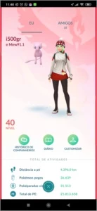Acc Pokémon GO TOP lvl 40