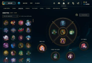 Conta League of Legends - 336 Skins - Desde 2016 - Main Sup LOL