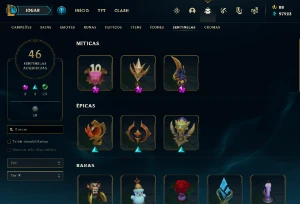 Conta League of Legends - 336 Skins - Desde 2016 - Main Sup LOL