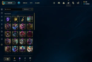 Conta League of Legends - 336 Skins - Desde 2016 - Main Sup LOL