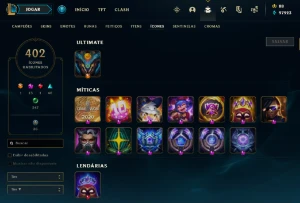 Conta League of Legends - 336 Skins - Desde 2016 - Main Sup LOL
