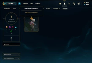 Conta Platina 3 com 90 Champs e 48 Skins +4000 RP - League of Legends LOL