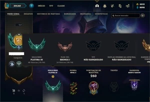 Conta Platina 3 com 90 Champs e 48 Skins +4000 RP - League of Legends LOL