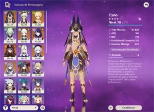 Raiden Shogun + Bis, Cyno, hu tao e Ayaka - Genshin Impact