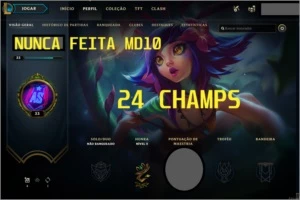 Conta Lol Unranked md10 - League of Legends