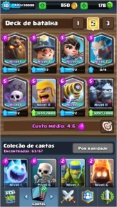 Clash royale nvl 10 3500 trofeus 6 lendarias