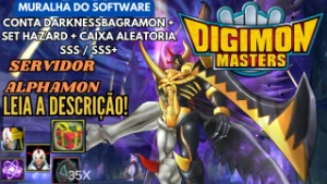 Conta Digimon Masters Darkbagra + Set Hazard + Box Sss/Sss+ - Digimon Masters Online DMO