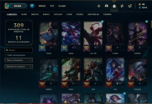 Conta Unranked com 115 Champs e 46 Skins - League of Legends LOL