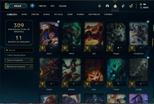 Conta Unranked com 115 Champs e 46 Skins - League of Legends LOL