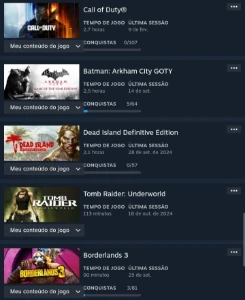 Conta Steam 33 Jogos