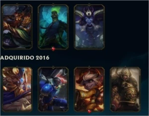 Conta League Of Legends Ouro V lv 53 112 champ 33 skins LOL