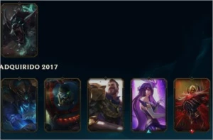 Conta League Of Legends Ouro V lv 53 112 champ 33 skins LOL