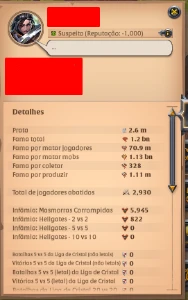 Conta Albion 1B Fama Total|218M De Fama Amarela 💕 - Albion Online