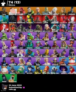 Conta Fortinite | 74 skins | Spider-Gwen | Melhor Entrega - Fortnite