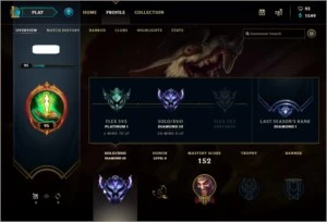 Smurf Diamond 3, 51 champions e 23 skins - League of Legends LOL