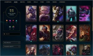 Smurf Diamond 3, 51 champions e 23 skins - League of Legends LOL