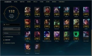 Smurf Diamond 3, 51 champions e 23 skins - League of Legends LOL