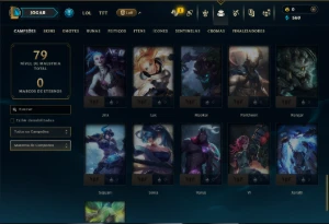 Esmeralda 2 com 55 Champs e 7 Skins - League of Legends LOL