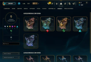 Esmeralda 2 com 55 Champs e 7 Skins - League of Legends LOL