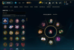 Unranked com 50 Champs e 13 Skins - League of Legends LOL