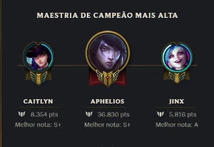 Conta Diamante I Main Aphelios - League of Legends LOL