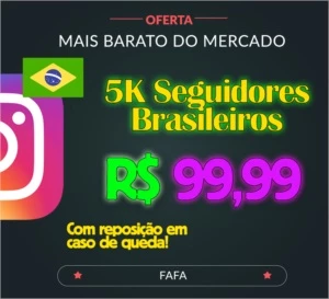 500 Seguidores Brasileiros Instagram por R$ 12,99! - Redes Sociais