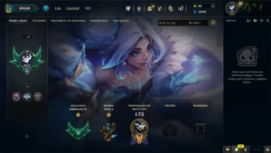SKIN ZERI INVERNO MÁGICO + ESMERALDA 4 + 42 SKINS + TROCA N - League of Legends LOL