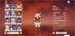 ar54 , klee com atlas celestial, mona, diluc, albedo e etc - Genshin Impact
